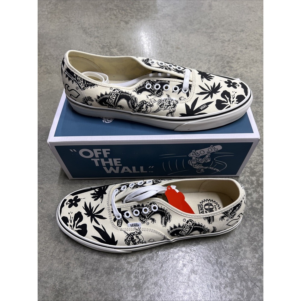 Vans Authentic 50th Anniversary Shoes Doodle Print Mens Size 12 NEW